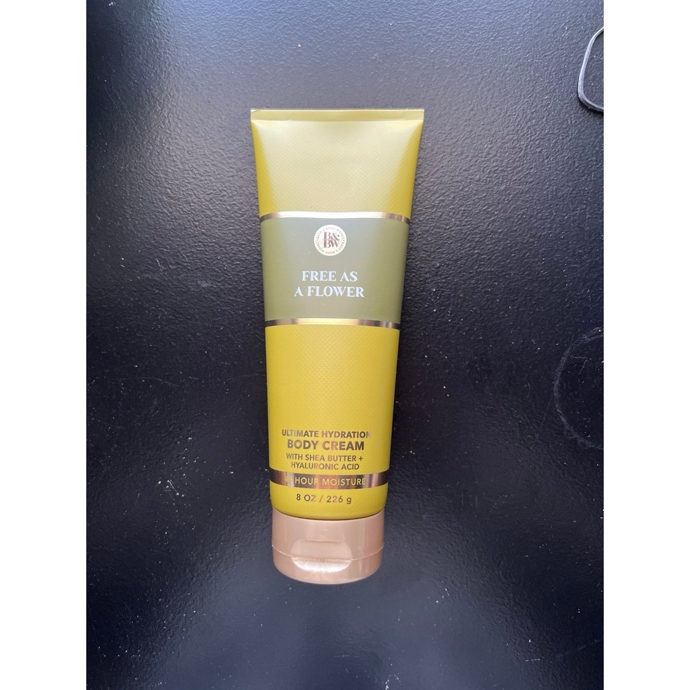 Free As A Flower 8 oz Ultimate Hydration Body Cream Bath & Body Works 80%‎ Full